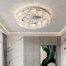 Ljojo Luxury Gold Crystal Chandelier LED Ceiling Light for Dining and Living Room