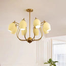 French Vintage Chandelier Hanging Light Pendant Lamp for Living Room Dining Bedroom by Ljojo.