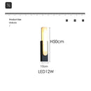 Ljojo 19.6＂LED Marble Wall Sconce 12W Indoor Wall Light for Living Room & Hallway