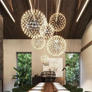 Modern Design Spark Ball LED Pendant Light Full Sky Star Art Chandelier by Ljojo