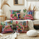 Ljojo Leopard Flower Flamingo Pillowcase Set