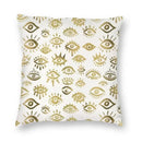 Evil Eye Black Art Cushion Cover Mystery Spirit Pillowcase by Ljojo