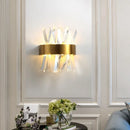 Ljojo LED Crystal Wall Lamps: Luxury Gold Wall Sconces for Home Art Decor & Bedside Lighting