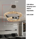 American Led Crystal Chandelier For Dining Room Lamp Dimmable Height Adjustable Black Lustre by Ljojo