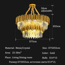Modern Luxury Crystal Ceiling Chandelier Pendant Lamp Home Decor Hanging Light Fixture by Ljojo