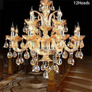 K9 Crystal Candle Chandelier Light: Elegant Decor for Living Room by Ljojo