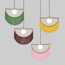 Ljojo Modern Tassel Wall Sconce Light Glass Ball Pendant Home Decor Lighting Fixtured