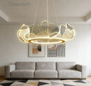 Ljojo Nordic Crown Flower LED Pendant Light Chandelier for Home Decoration