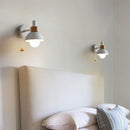 Nordic Modern Bedside LED Wall Lamp Wood Sconce Pull Chain Switch Home Decoration Lighting by Ljojo