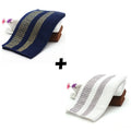 Ljojo 100% Cotton Hand Face Towels Set: White Brown Grey Blue Mixed Color Hotel Home Bath Towel Washcloth Set