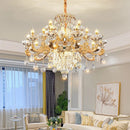 European Style Duplex Chandelier with Crystal Accents - Ljojo