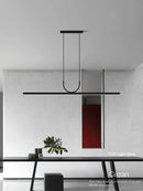 Ljojo LED Chandelier: Simple Modern Nordic Design for Dining, Office, Bar, and Tea Room