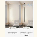 Ljojo Long Line Floor Lamp Black AC 220V Indoor Lighting