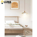 Ljojo Yellow Travertine Pendant Light - Modern Cave Stone Hanging Lamp for Kitchen Island