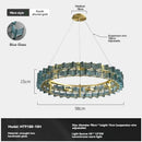 Ljojo Luxury Glass Chandelier: Modern Design for Living Room, Bedroom, Hotel, Bar Counter