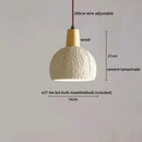 Ljojo LED Pendant Lights Modern Style Cement Wood Hanging Lamp