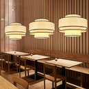 Modern Japanese Wabi Sabi Cloth Pendant Light Chandelier for Bedroom Living Rooms by Ljojo