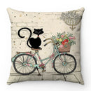 Cute Cartoon Cat Pillow Cover 45x45cm - Ljojo Home Decorodox