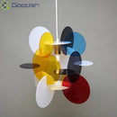 Medieval Bauhaus Acrylic LED Pendant Lights for Living Room - Colorful Chandeliers by Ljojo