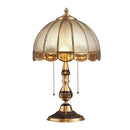 Ljojo Luxury Glass Copper LED Table Lamp for Home Living Room