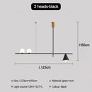 Ljojo Modern Glass Ball Pendant Light LED Chandelier Stylish Nordic Dining Room Decor