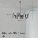 Ljojo™ LED U-shaped Pendant Chandelier: Modern Nordic Ceiling Hanging Lamp