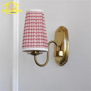French Design Medieval Gold Lustre Wall Lamp LED E14 by Ljojo - Retro Fabric Art Decor Bedroom Background