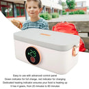 Ljojo 1L USB Rechargeable Wireless Lunch Warmer Box LED Display Cordless Office Car