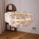 LED Chandelier Acrylic for Living Room | Nordic Hanging Lamp by Ljojo