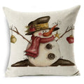 Christmas Santa Claus Pillowcase: Ljojo Linen Decoration for Car Sofa 45cm * 45cm