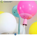 Ljojo Wooden House Balloon LED Ceiling Lights Chandelier for Living Room Decoration