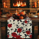 Halloween Rose Table Runner by Ljojo: Festive Farmhouse Decor for Parties & Weddings