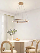 Nordic Wabi Sabi Living Room Pendant Light - Retro Luxury Ring Stone Lamp by Ljojo