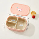 Ljojo 3-Grid Microwave Lunch Box Stackable Food Container