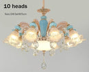 Modern Crystal Chandelier Light Bedroom Living Room Nordic Decoration - Ljojo