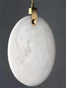 Ljojo Marble Chandelier: Luxury Gold LED Stone Light for Staircase, Lobby & Hallway