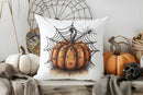 Cute Ghost & Spider Webs Pillow Cover by Ljojo - Perfect for Sofa, Bedroom, Car