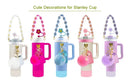 Ljojo 12PCS Tumbler Accessories Bundle for Stanley Cup - Handle, Strap, Straw Toppers
