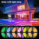 Ljojo™ Solar LED Strip Light: Rechargeable Outdoor Decoration for Garden, Christmas Atmosphere