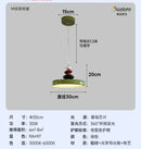 Ljojo Medieval Restaurant Pendant Light: Modern Nordic M Bean Flying Saucer Suspension Lamp