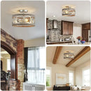 LED Industrial Iron Chandelier Lamp Home Decor Living Room Bedroom Ljojo