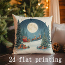 Christmas-themed Digital Printed Pillow Covers by Ljojo - Perfect for Sofa, Bedroom, Car