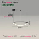 Ljojo Minimalist Aluminum Pendant Light Chandelier for Home Room Decoration