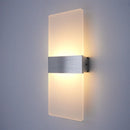 Ljojo LED Wall Light, Aluminum Acrylic Hardwire Sconces for Bedroom, Living Room