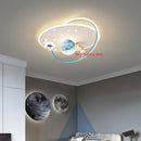 Astronaut Ceiling Light Modern Cartoon Children's Bedroom Fixture - Ljojo
