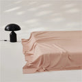 Ljojo Luxury Lyocell Flat Sheet, Smooth Silky Grey Bed Sheet for Cooling & Breathable Summer Sleep