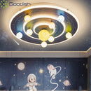 Ljojo Cartoon Cute LED Ceiling Light Chandelier for Living Room Decoration