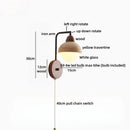 Ljojo LED Wall Lamp Yellow Travertine White Glass Living Room Bathroom Mirror Light