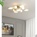 Nordic Glass Ball LED Chandelier Hanging Light Fixture for Living Room - Ljojo