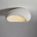 Cream Nordic Wabi Sabi LED Ceiling Light Chandelier for Bedroom Luxury Home Decor Lustre - Ljojo